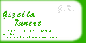 gizella kunert business card